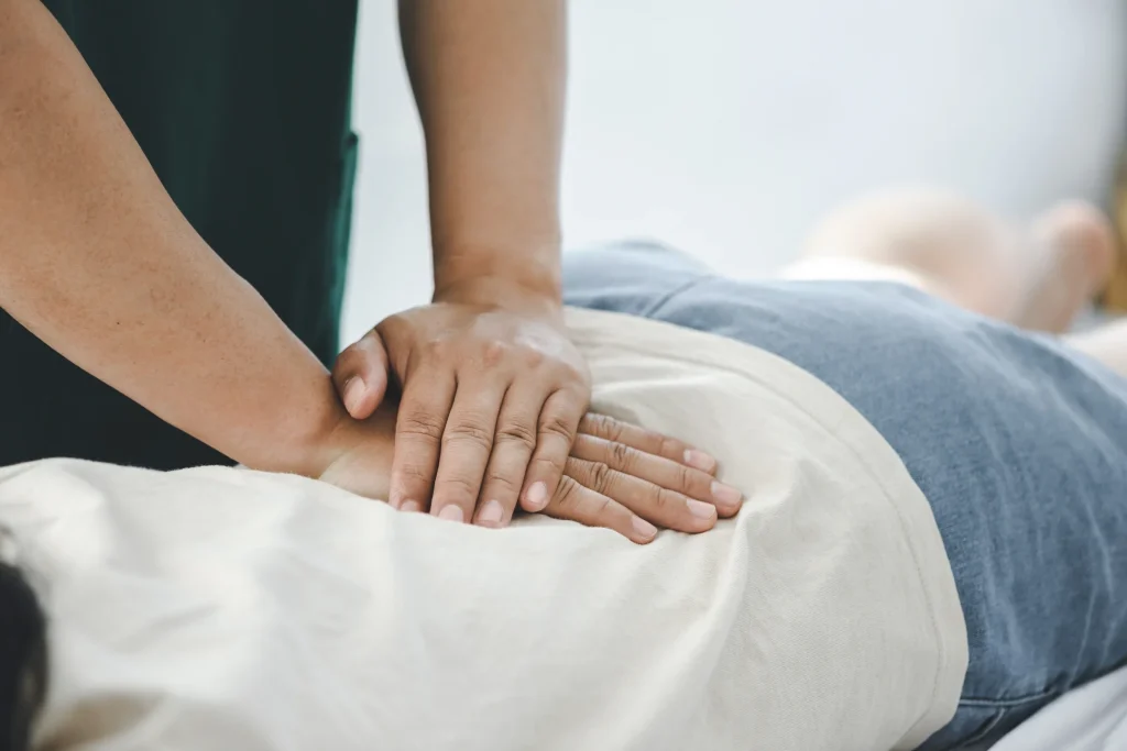 Hands-on chiropractic adjustment of the spine in Allentown